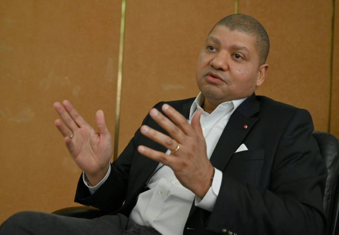 Le candiat Jean-Louis Billon