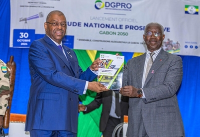Le Premier ministre, Raymond Ndong Sima lors du lancement de l'«Étude nationale Prospective Gabon 2050»