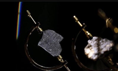 Le fragment poli issu de la météorite de Tisselit est le 2e plus grand de son genre au monde