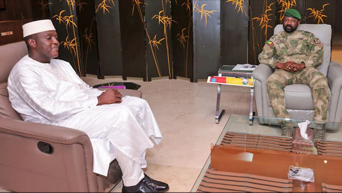Le président de transition Assimi Goîta et Abdoulaye-Maiga-Premier-ministre du Mali