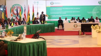Réunion des chefs d'État de la CEDEAO à Abuja en février 2024