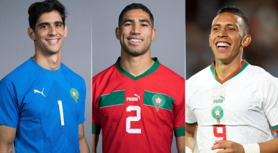 Yassine Bouno, Achraf Hakimi et Soufiane Rahimi
