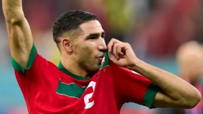 Achraf Hakimi, du Maroc, remporte le Lion d'or 2024