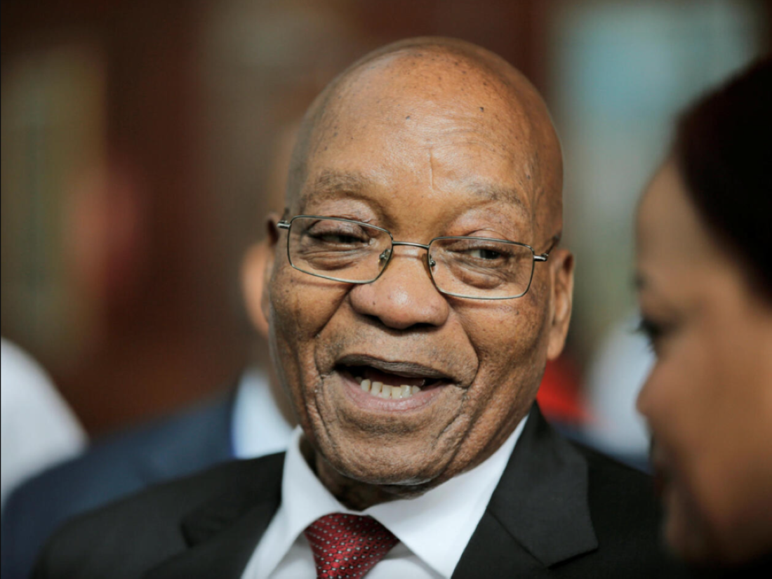 L'ex-président sud-africain et chef du nouveau parti «uMkhonto weSizwe» (MK), Jacob Zuma,