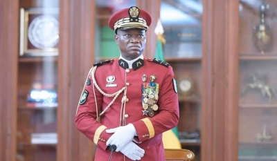 Le président de la transition, le général Brice Oligui Nguema