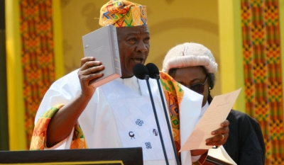 John Dramani Mahama prétant serment
