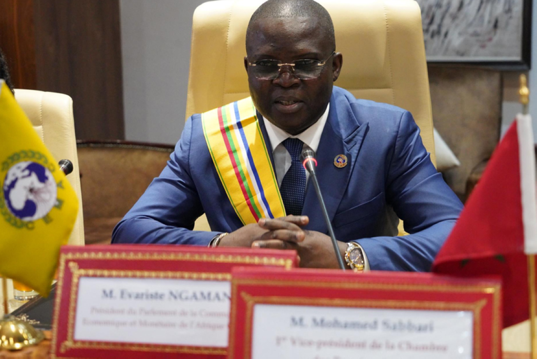 Le président du Parlement de la Communauté économique et monétaire de l’Afrique centrale (CEMAC), Evariste Ngamana