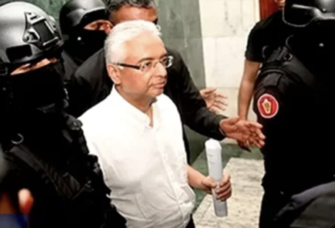 L’ancien PM Pravind Jugnauth au moment de son arrestation