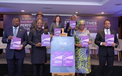 Moment de lancement du rapport 2025 de la BAD