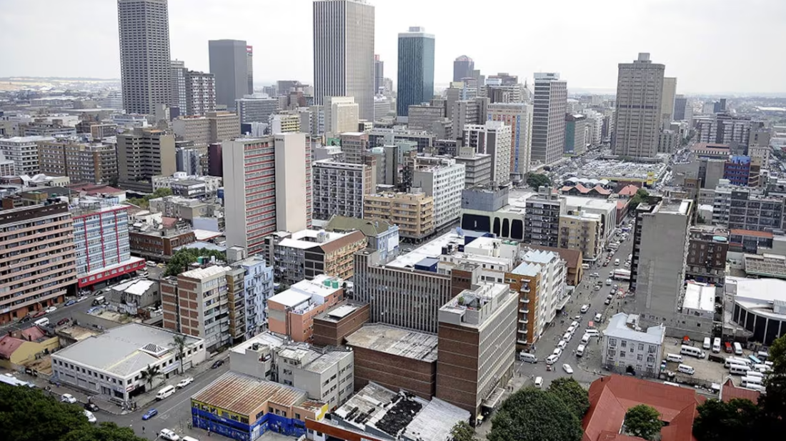 Johannesburg en Afrique du Sud.