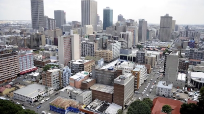 Johannesburg en Afrique du Sud.