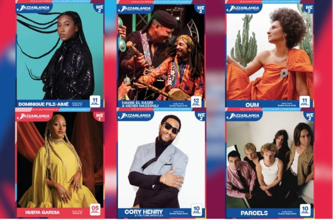 Têtes d'affiche de Jazzablanca 2025