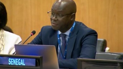 Le Représentant permanent adjoint du Sénégal auprès de l’ONU à New York, l’ambassadeur Diamane Diome.