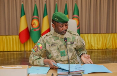 Le président de la Transition malienne, le général Assimi Goïta,