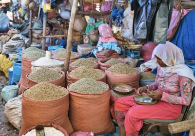 Marché populaire en Ethiopie