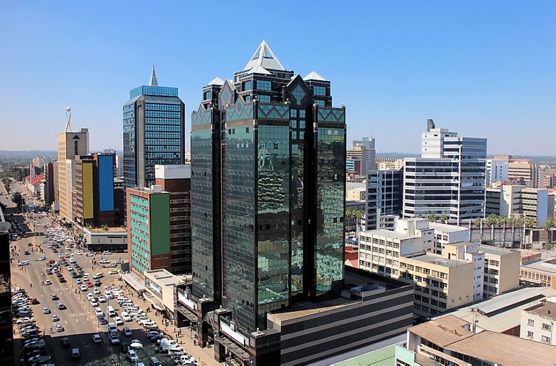 Harare, capitale du Zimbabwe.