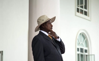 Le président ougandais  Yoweri Museveni 