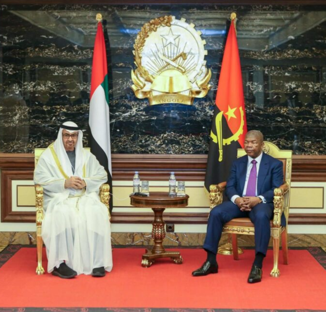 Le président des Émirats arabes unis, Cheikh Mohammed Bin Zayed Al Nahyan, en visite d’État en Angola à l’invitation de son homologue João Manuel Gonçalves Lourenço.