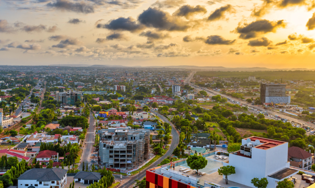 Accra, la capitale du Ghana, 