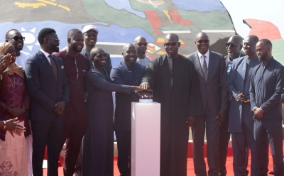 Le ministre de la Communication, des Télécommunications et du Numérique, Alioune Sall donnant le coup d'envoi du lancement du dispositif « Écosystème Startup » pour opérationnaliser la Startup Act