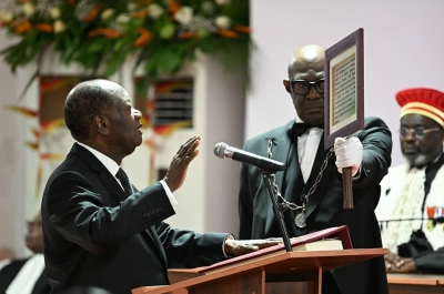  Le président de Côte d'Ivoire, Alassane Ouattara a prêté serment devant le Conseil constitutionnel 