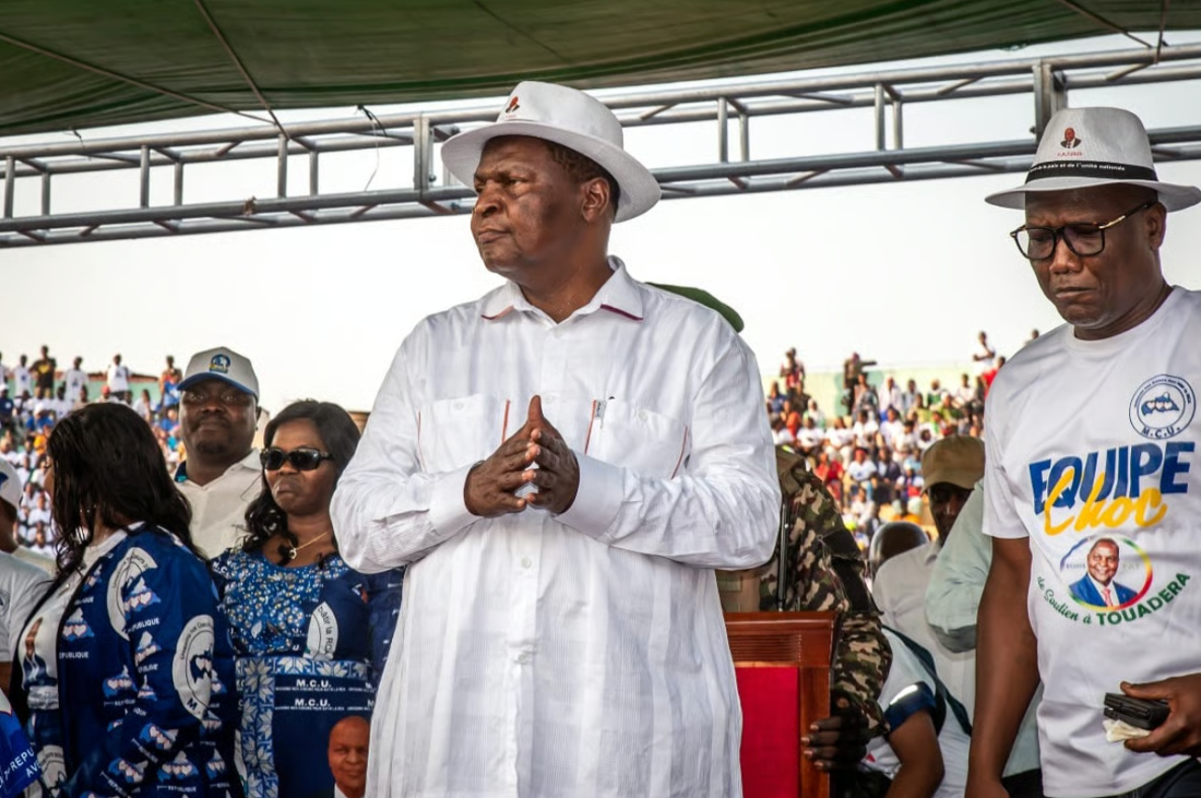 Campagne du président sortant Faustin Archange Touadéra.