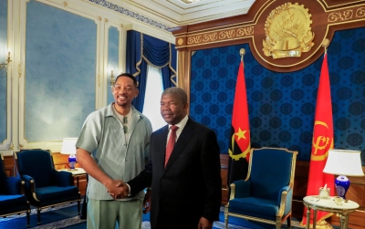L’acteur et producteur américain Will Smith et le président angolais João Lourenço