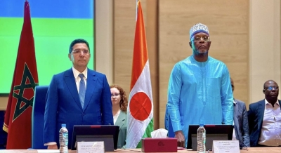 Le ministre des Affaires étrangères, de la Coopération africaine et des Marocains résidant à l’étranger, Nasser Bourita, et Bakary Yaou Sangaré, ministre des Affaires étrangères, de la Coopération et des Nigériens à l’extérieur,