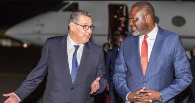Le Chef du gouvernement, Aziz Akhannouch à son arrivée dimanche soir à Nairobi