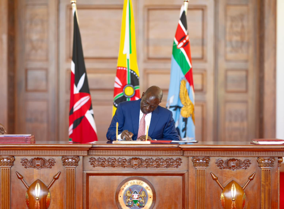William Ruto a promulgué trois nouvelles lois destinées à renforcer l’attractivité économique du Kenya