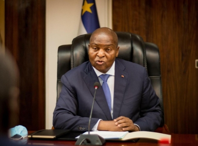 Le président centrafricain Faustin-Archange Touadéra
