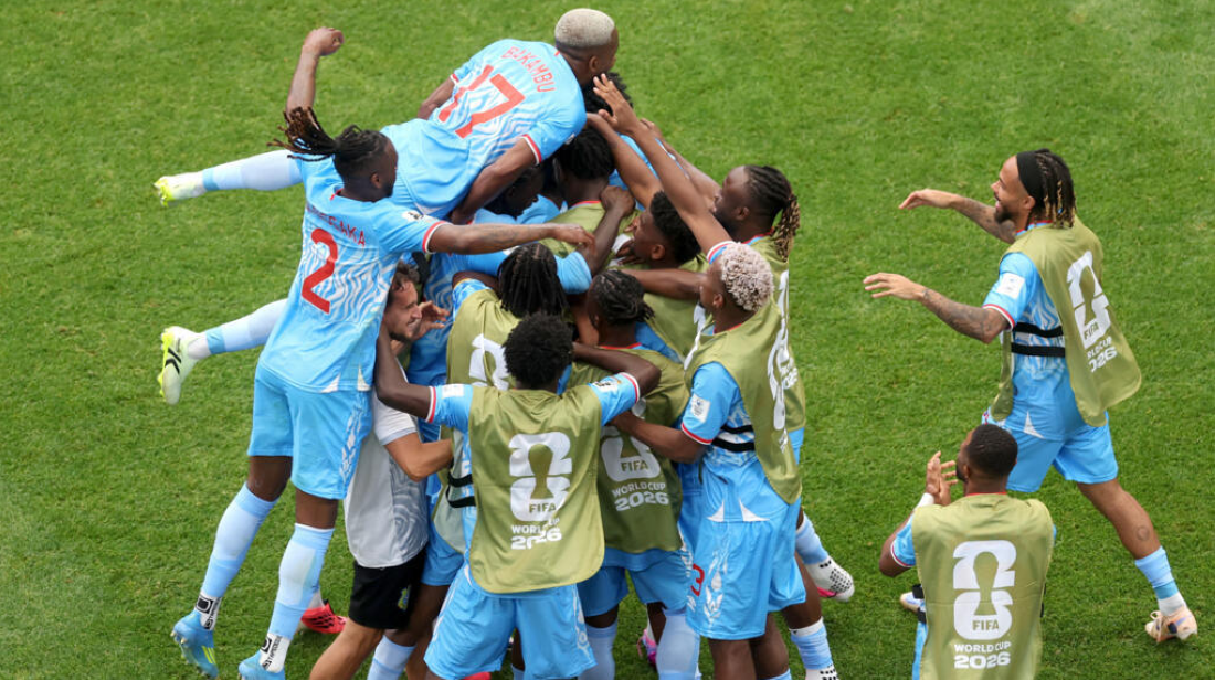 La RD Congo en célébration après le but historique de Yoane Wissa en Coupe du monde 2026 