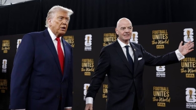Donald Trump et Gianni Infantino