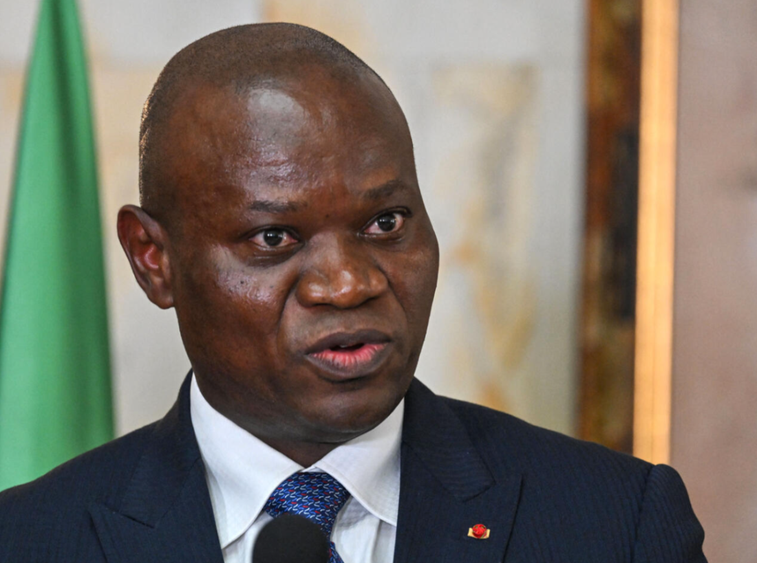 Le président gabonais Brice Clotaire Oligui Nguema,