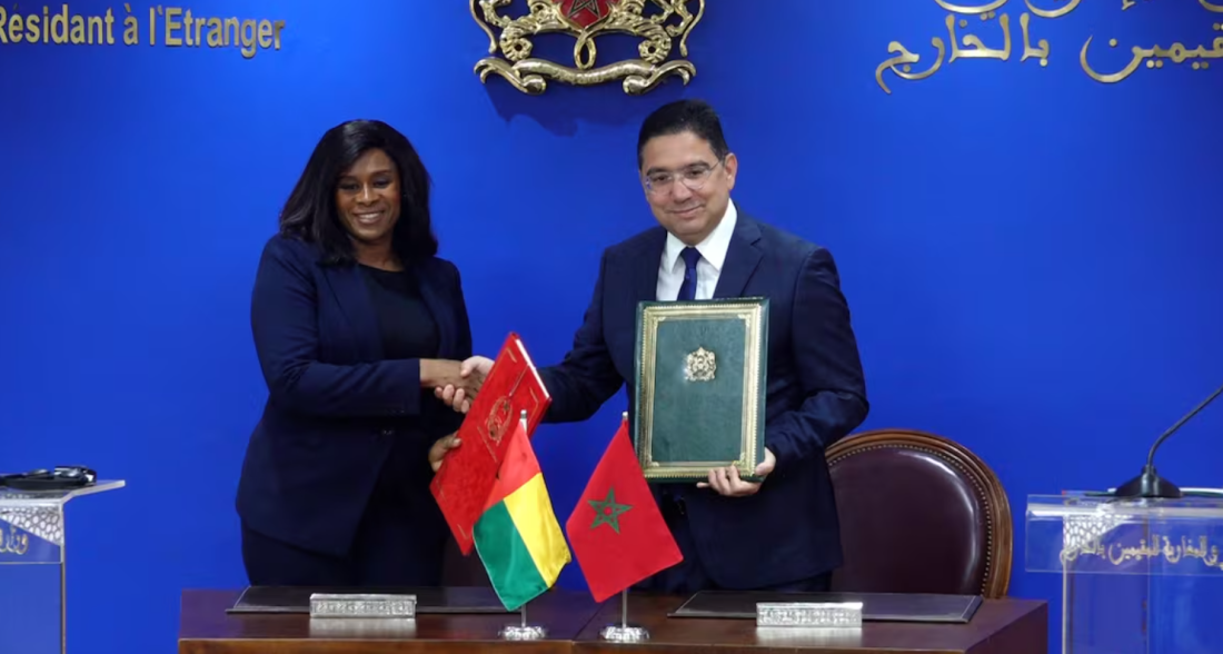 La ministre bissau-guinéenne des Affaires étrangères, Fatumata Jau, à l’issue de sa rencontre avec son homologue marocain, Nasser Bourita.
