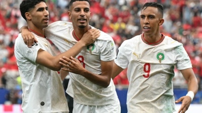 Achraf Hakimi , Azzedine Ounahi et Soufiane Rahimi, 