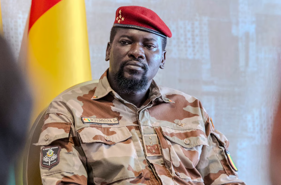 Le président guinéen Mamadi Doumbouya 