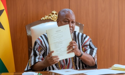 Le président ghanéen John Dramani Mahama 