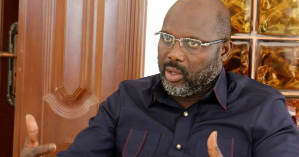 Le président libérien George Weah. Crédit: DR